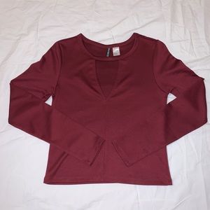 Forever 21 Maroon Long Shirt